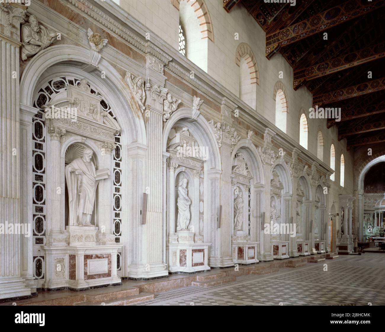 MS 542 f.3V Mosè riceve da Dio le schede della Legge, da un salterio scritto da Don Appiano dalla Chiesa della Badia Fiorentina, Firenze, 1514-15 (dettaglio del 78840) di Monte del Fora, o di Giovanni (1448-1529); Museo di San Marco, Firenze, Italia; Italiano, fuori copyright. Foto Stock