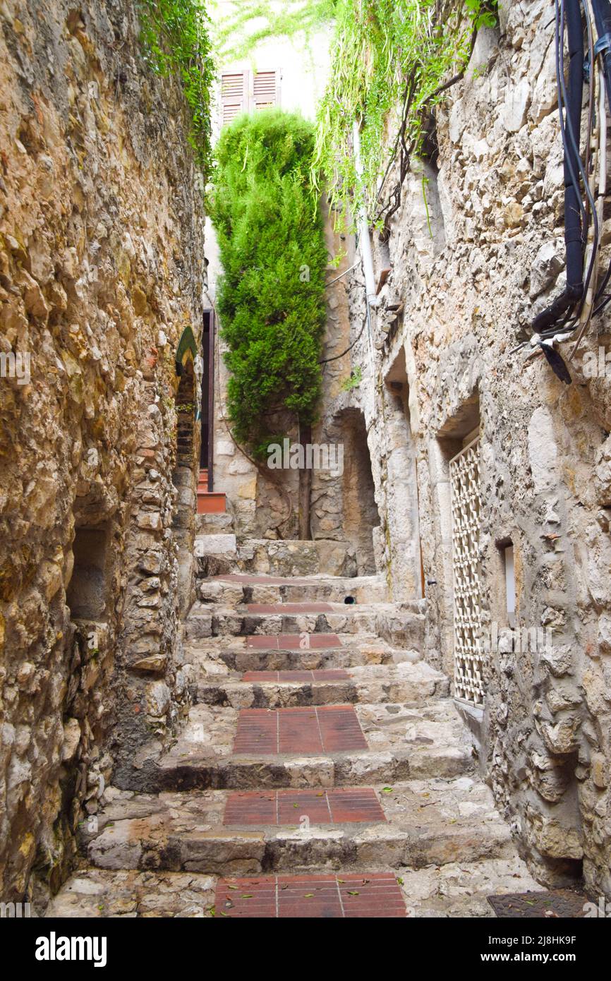 Eze Village, Francia meridionale Foto Stock