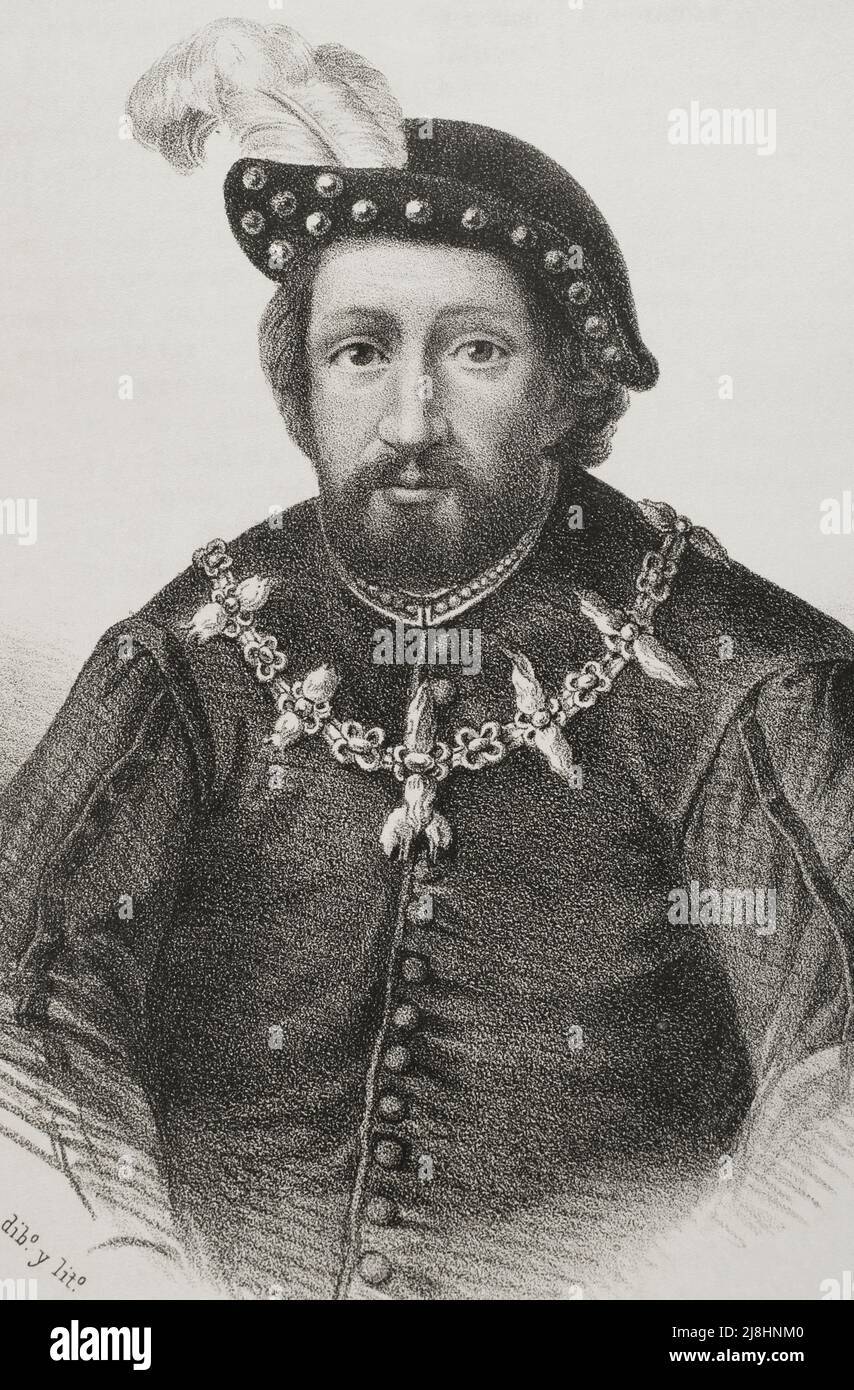 Pedro Fernández de Velasco (1425-1492). Nobile castigliano. Verticale. Foto Stock