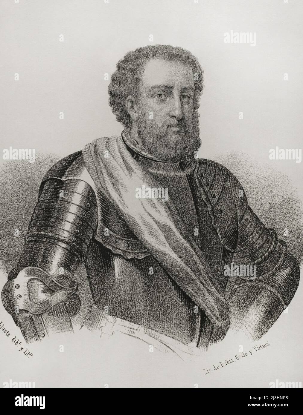Rodrigo Díaz de Vivar, noto come El Cid Campeador (c.. 1043-1099). Nobile castigliano, cavaliere dell'Infante Sancho. Verticale. Foto Stock