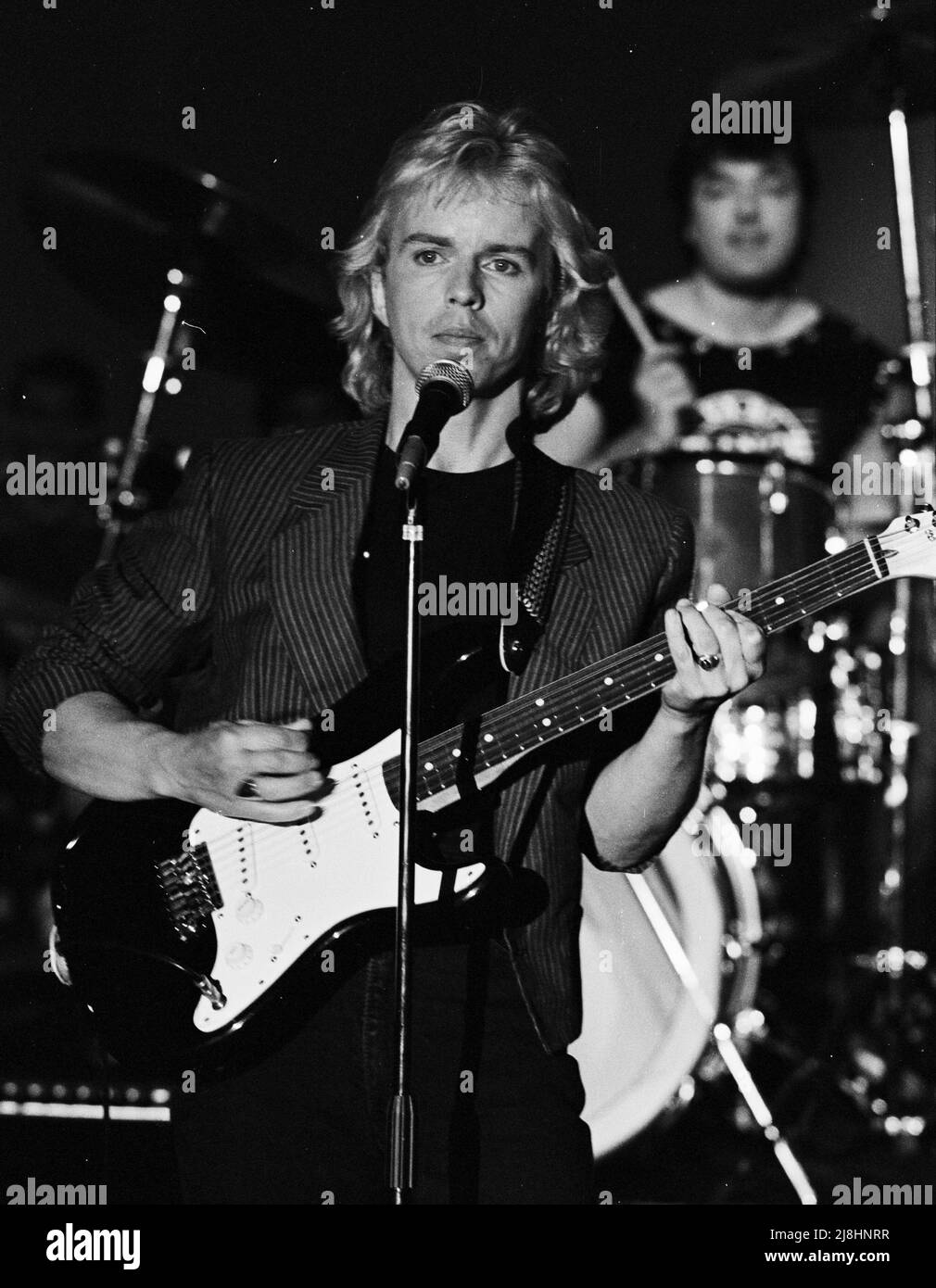 Tommy Shaw su American Bandstand, 1985 Credit: Ron Wolfson / MediaPunch Foto Stock