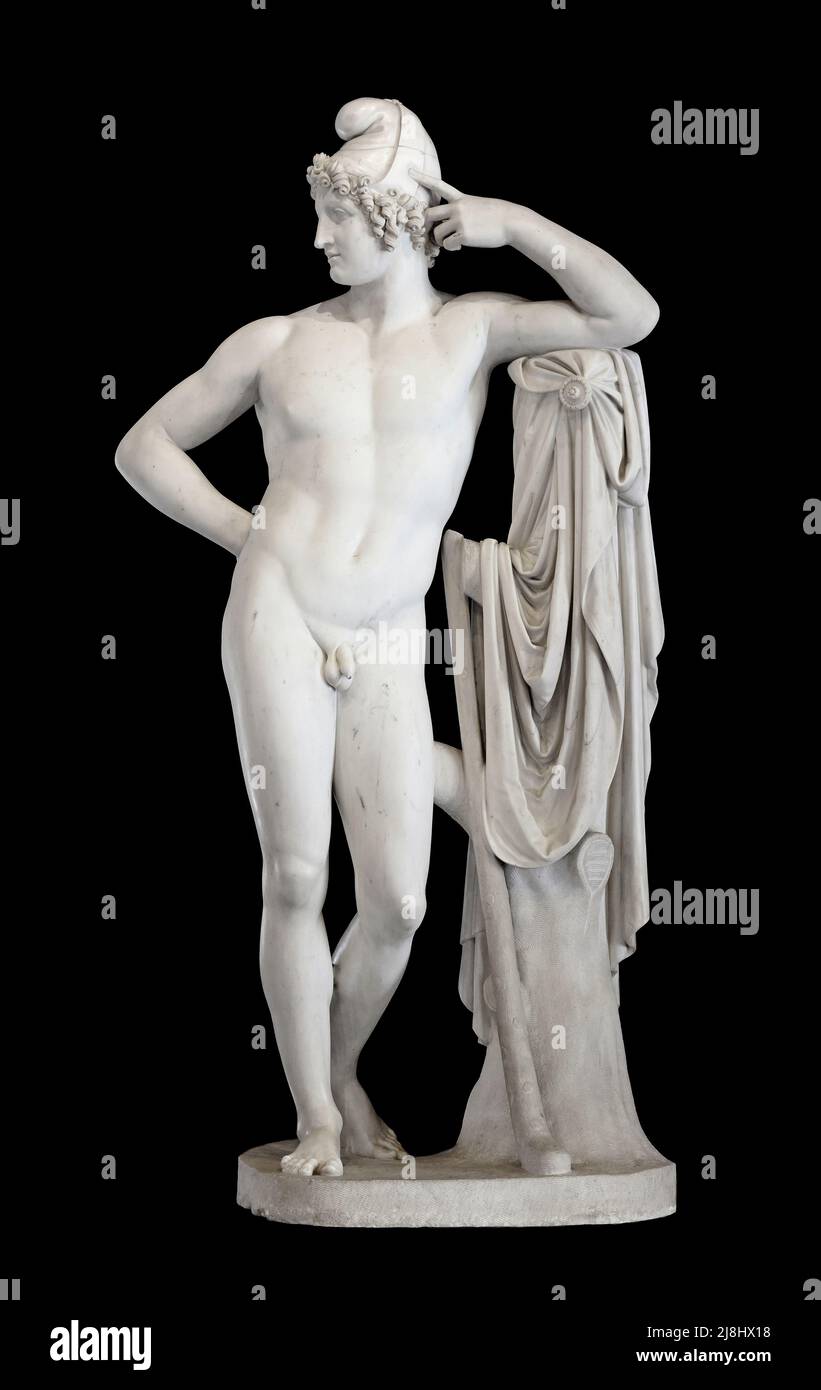 Paride - marmo - Antonio Canova - 1812 - Asolo (TV) ,Italia, Museo Civico Foto Stock