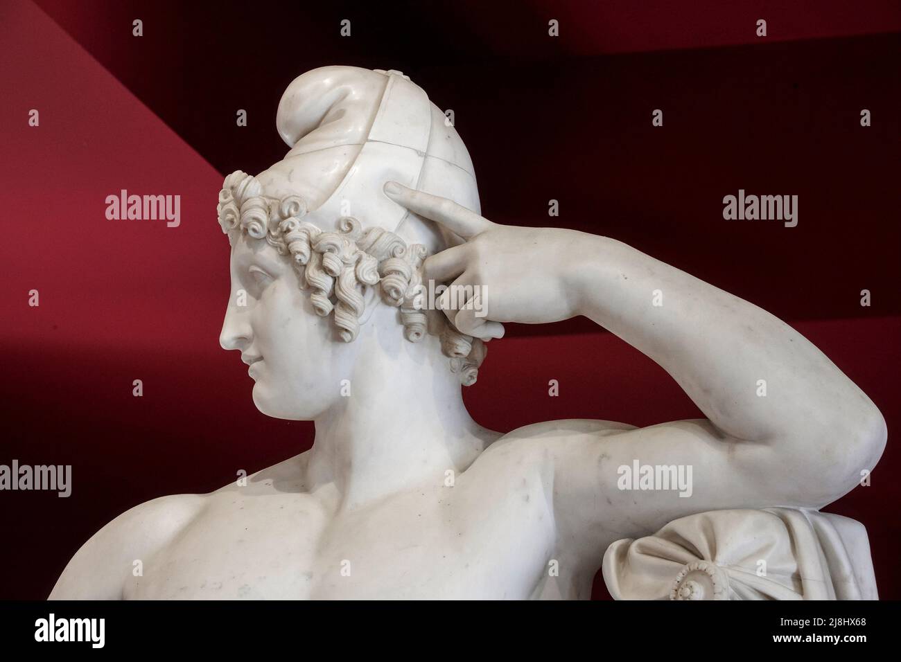 Paride - marmo - Antonio Canova - 1812 - Asolo (TV) ,italia, Museo Civico Foto Stock