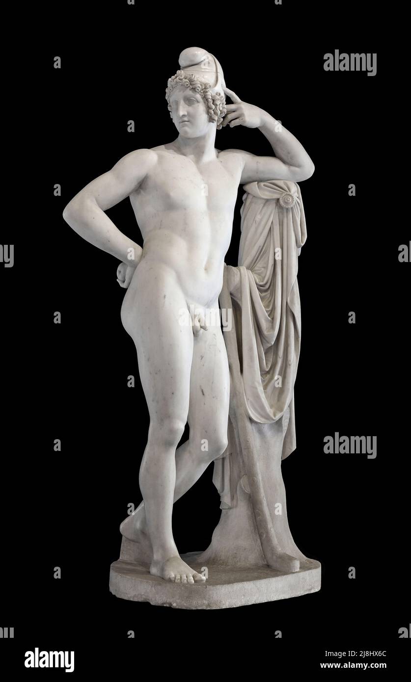 Paride - marmo - Antonio Canova - 1812 - Asolo (TV),italia, Museo Civico Foto Stock