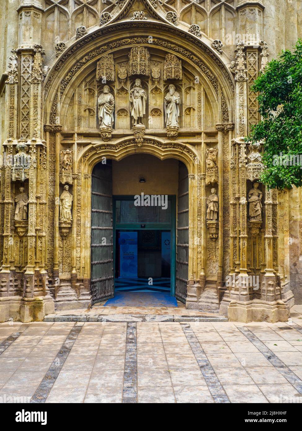 La porta dell'ufficio turistico - Cordoba, Spagna Foto Stock
