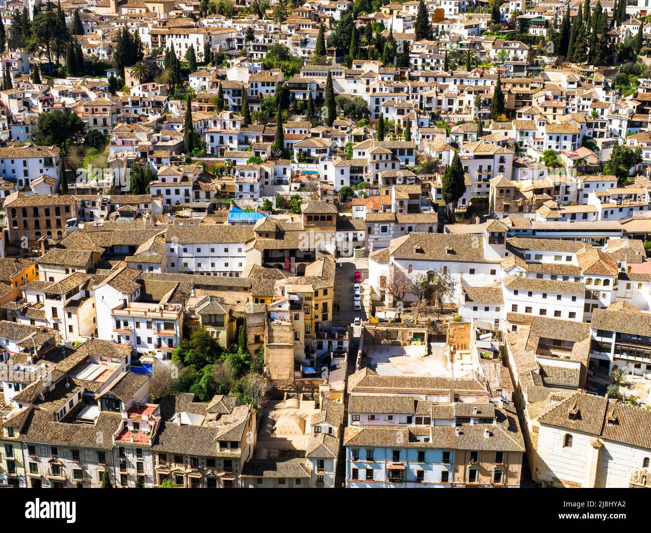 Zona di San Pedro - Granada, Spagna Foto Stock