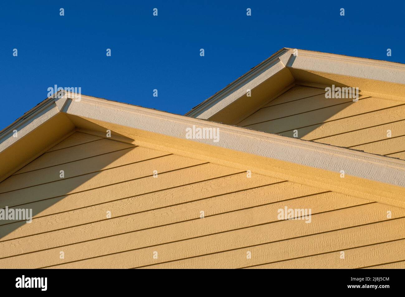 Linee del tetto di una casa Foto Stock