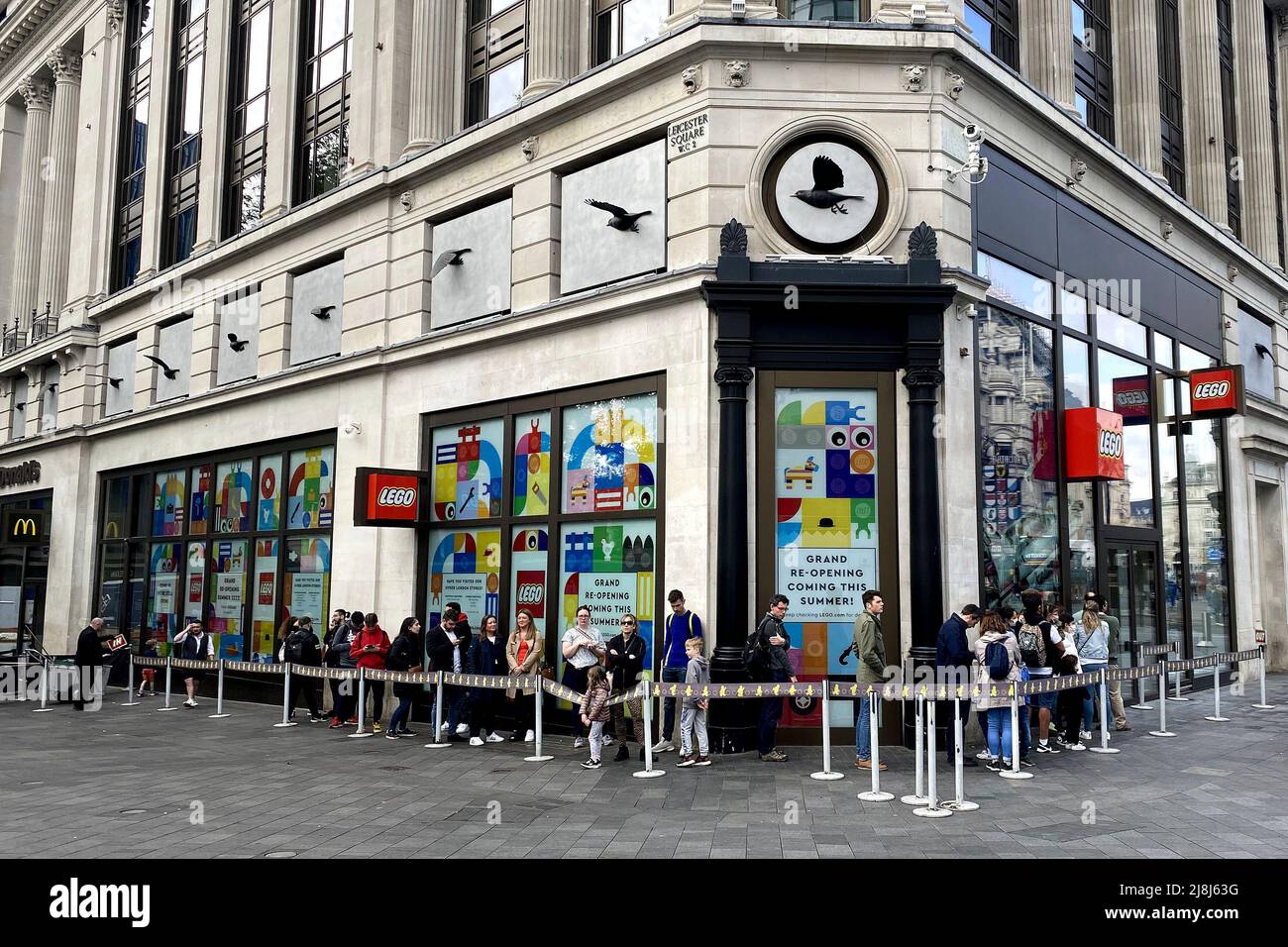 LEGO Store, Leicester Square, Londra, Regno Unito Foto Stock