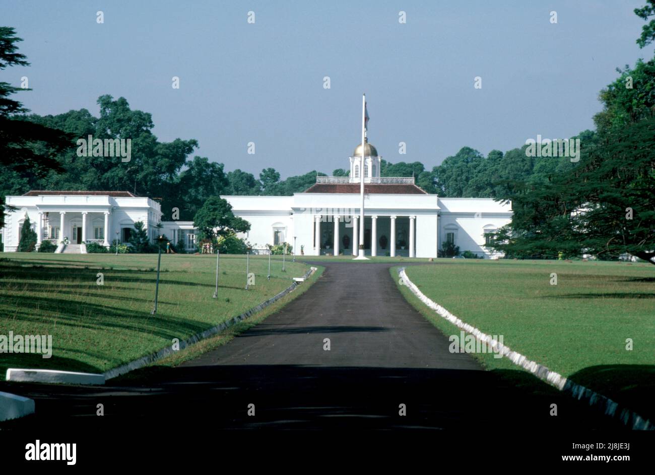 Palazzo Presidenziale estivo a Bogor fuori Jakarta, Indonesia 1984 Foto Stock
