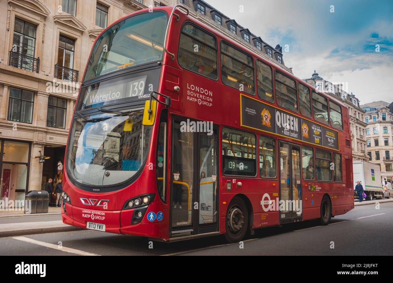 Veicolo che compongono i trasporti pubblici da Londra. Foto Stock