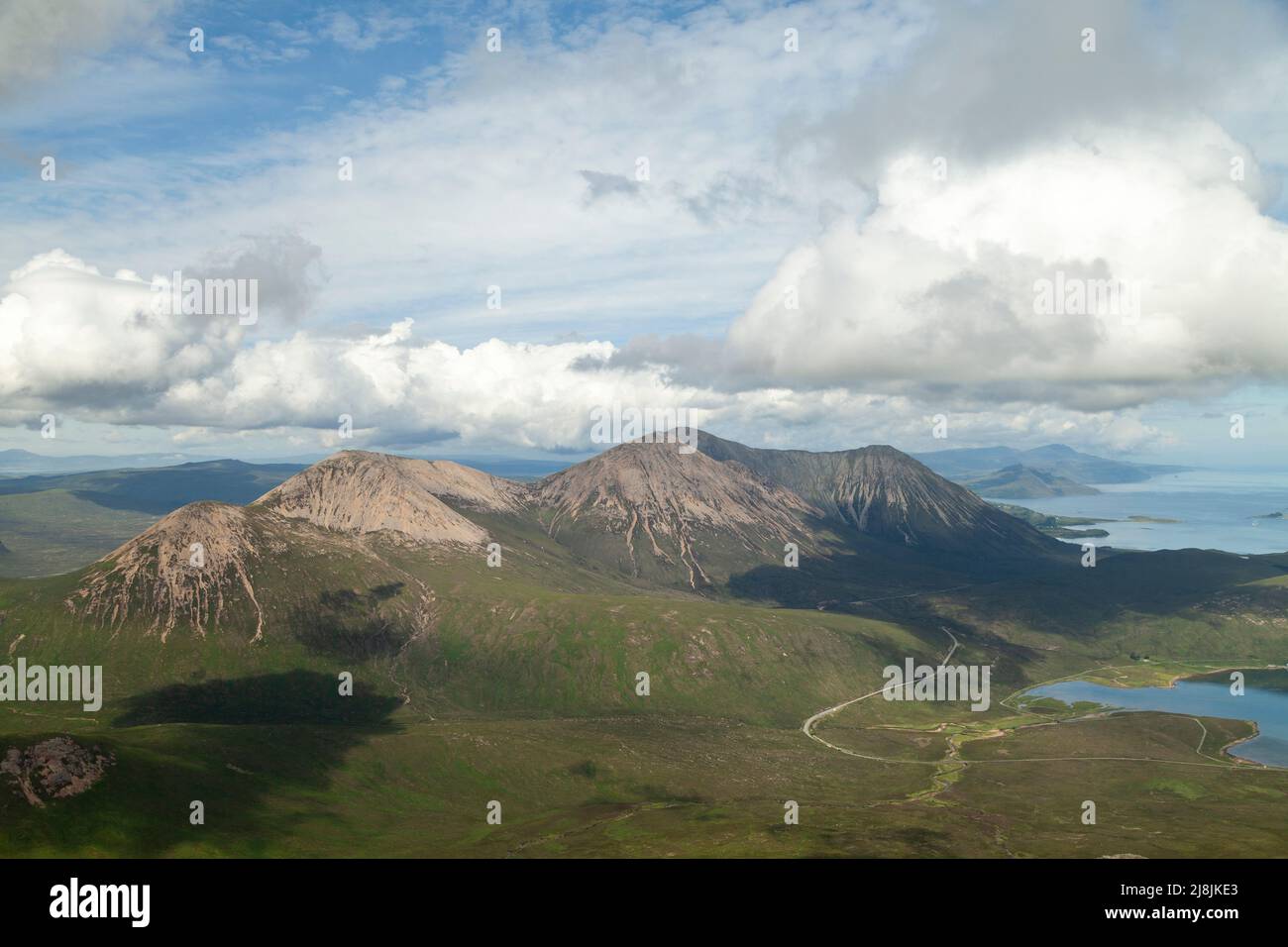 La cuillina rossa sull'isola di Skye Foto Stock