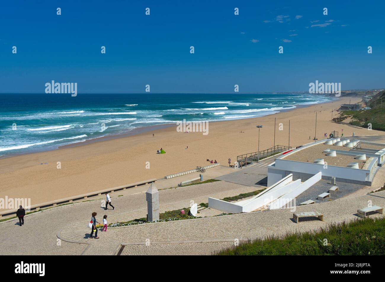 Spiaggia di Santa Cruz a Torres Vedras. Portogallo Foto Stock