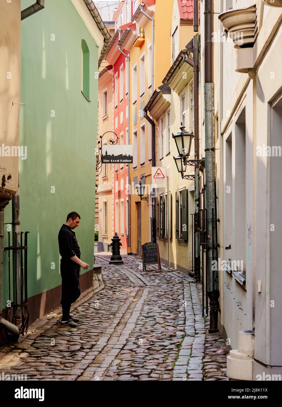 Troksnu iela, Città Vecchia, riga, Lettonia Foto Stock