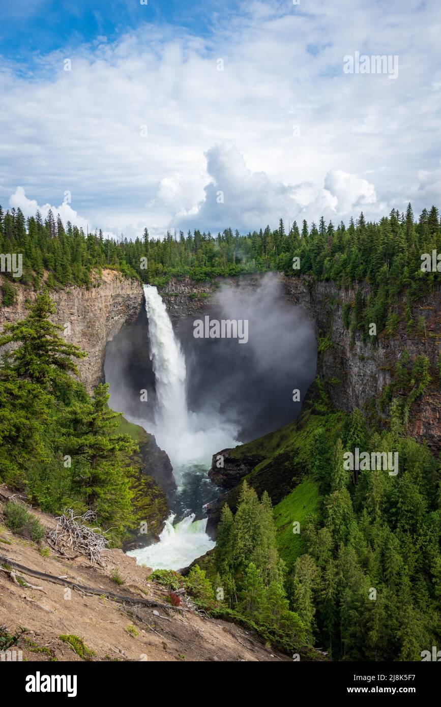 Helmcken Falls nel Wells Gray Provincial Park, British Columbia, Canada. Foto Stock