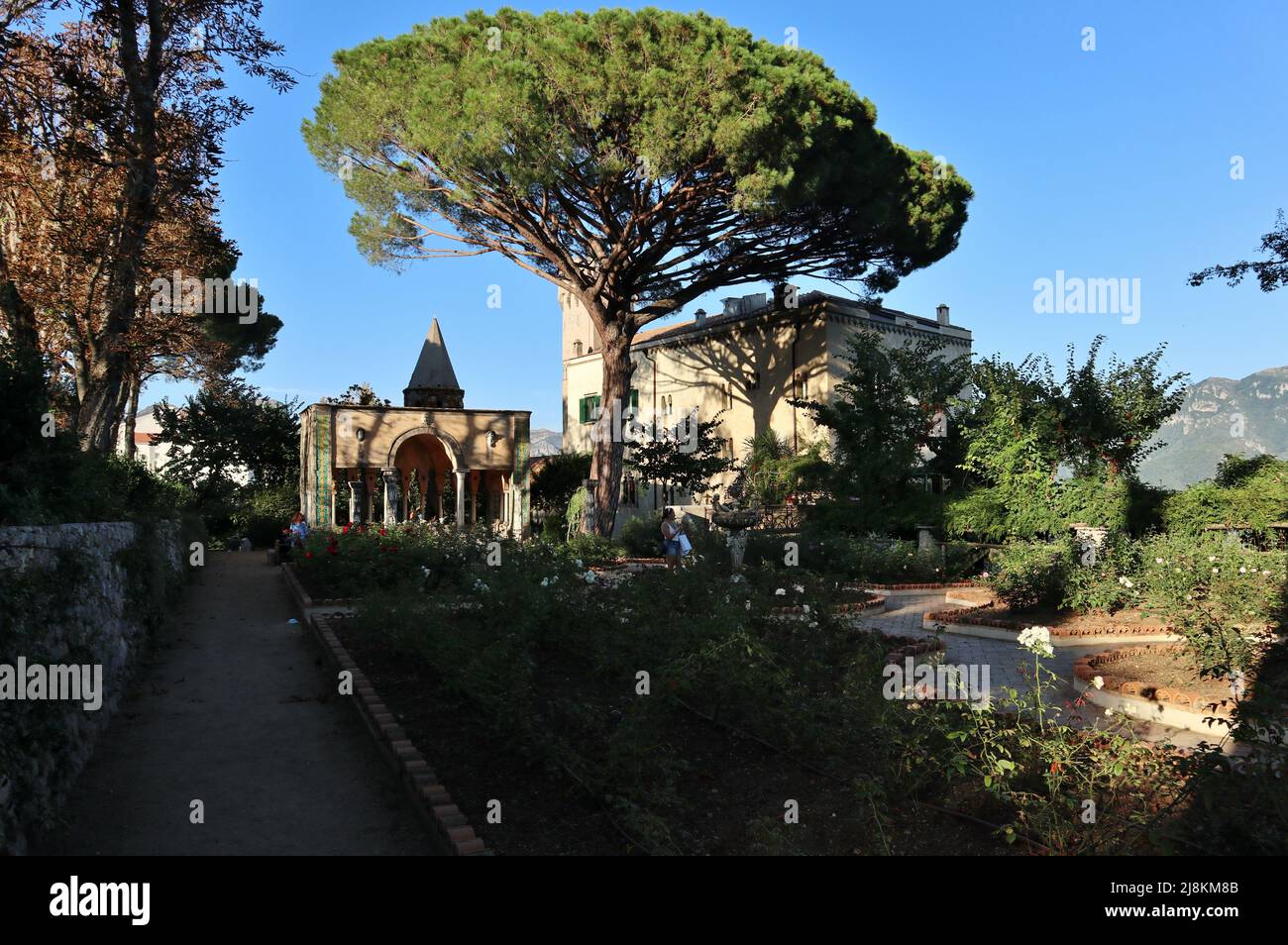 Ravello - Terrazza delle Rose a Villa Cimbrone Foto Stock
