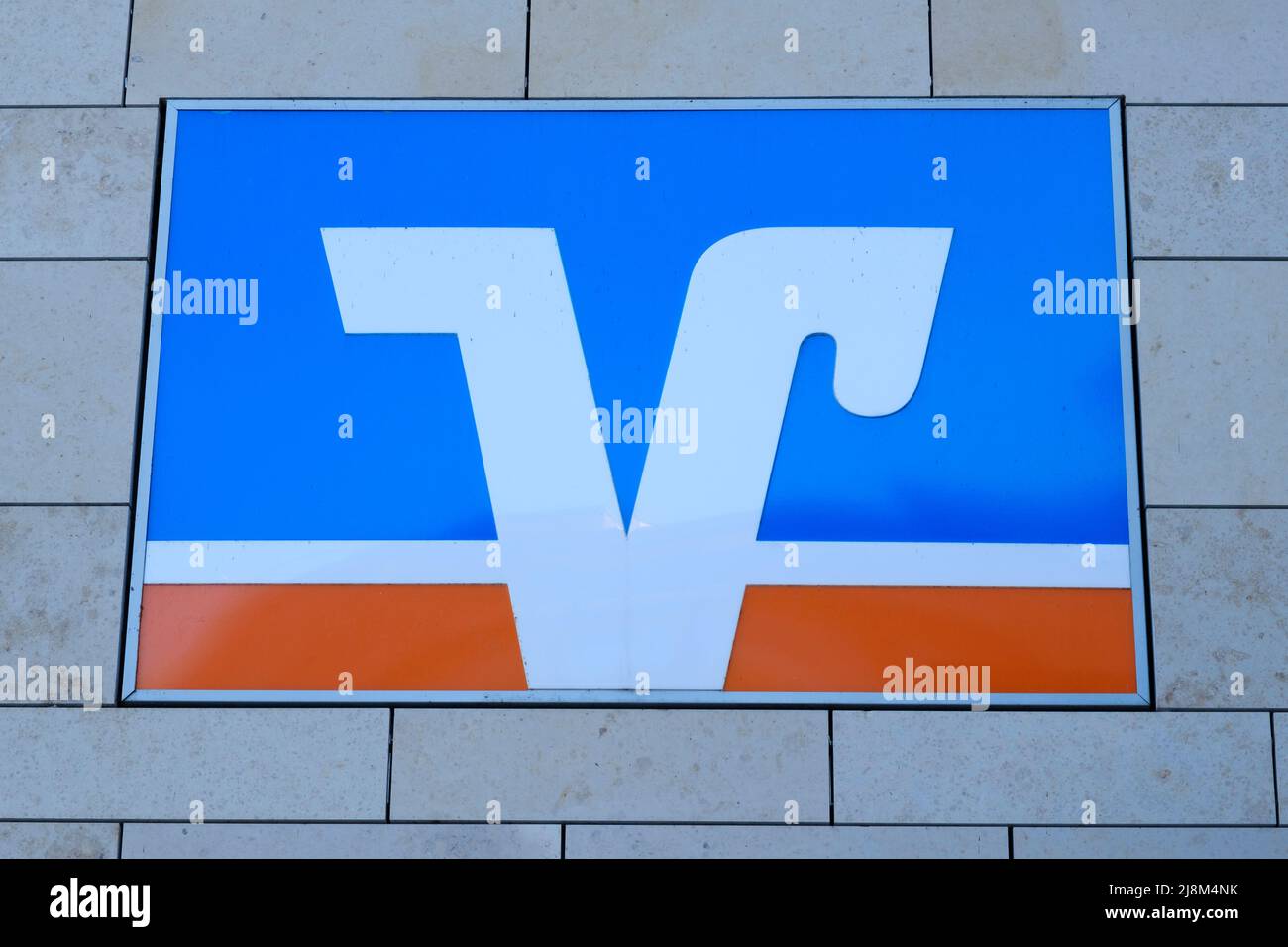 Firma e logo di Volksbank Foto Stock