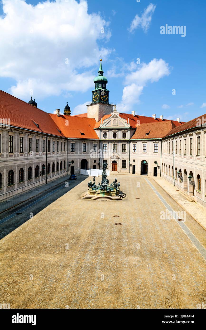 Germania Baviera Monaco di Baviera. Il Residenz (Residence Palace). Il più grande palazzo della città in Germania Foto Stock