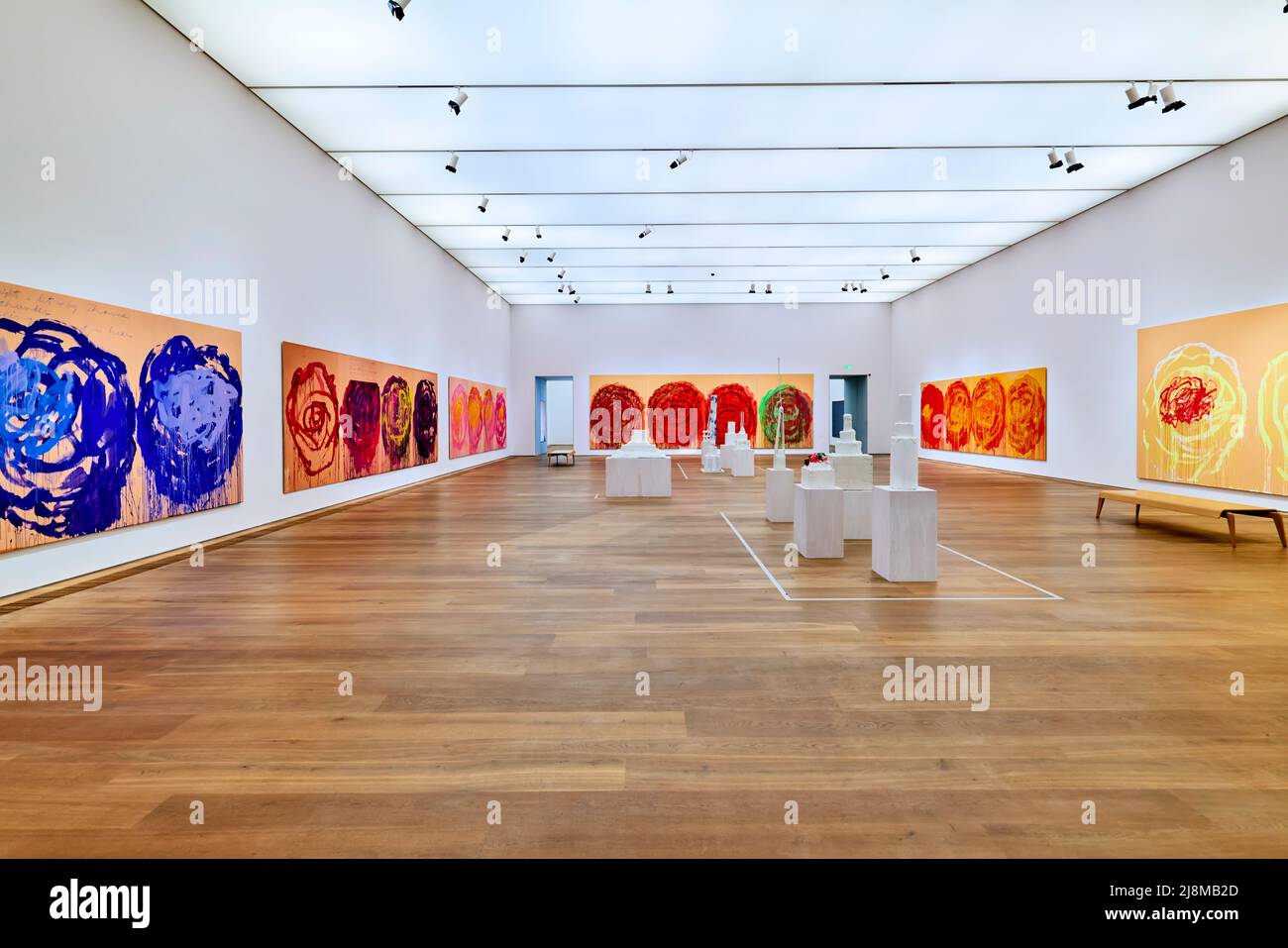 Germania Baviera Monaco di Baviera. Museo Brandhorst. Mostra CY Twombly Foto Stock