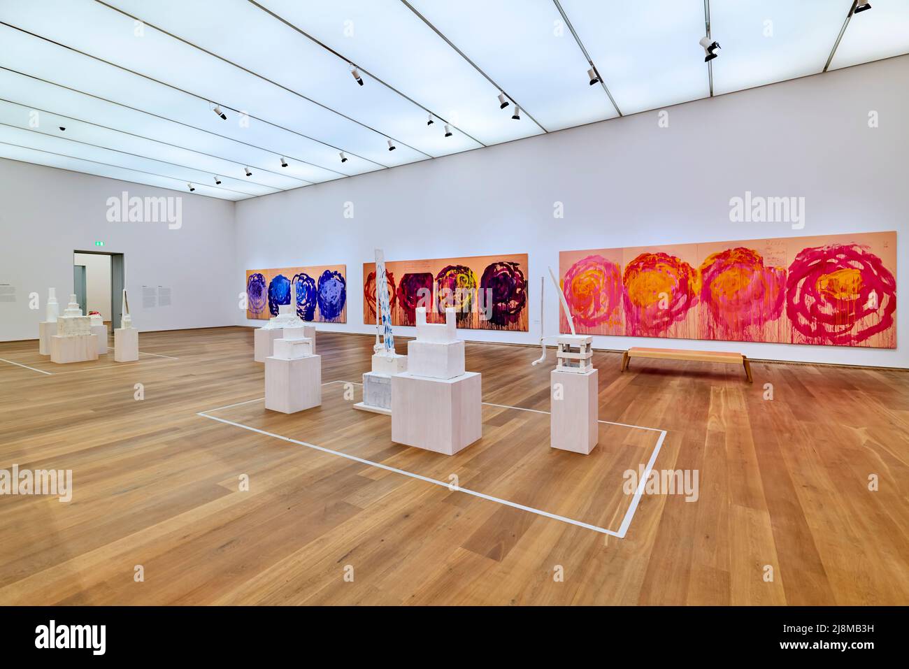 Germania Baviera Monaco di Baviera. Museo Brandhorst. Mostra CY Twombly Foto Stock