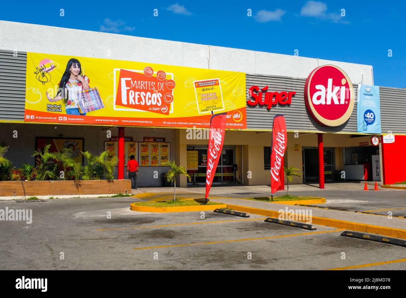 Aki Mexican Supermarket, Progreso, Yucatan, Messico Foto Stock