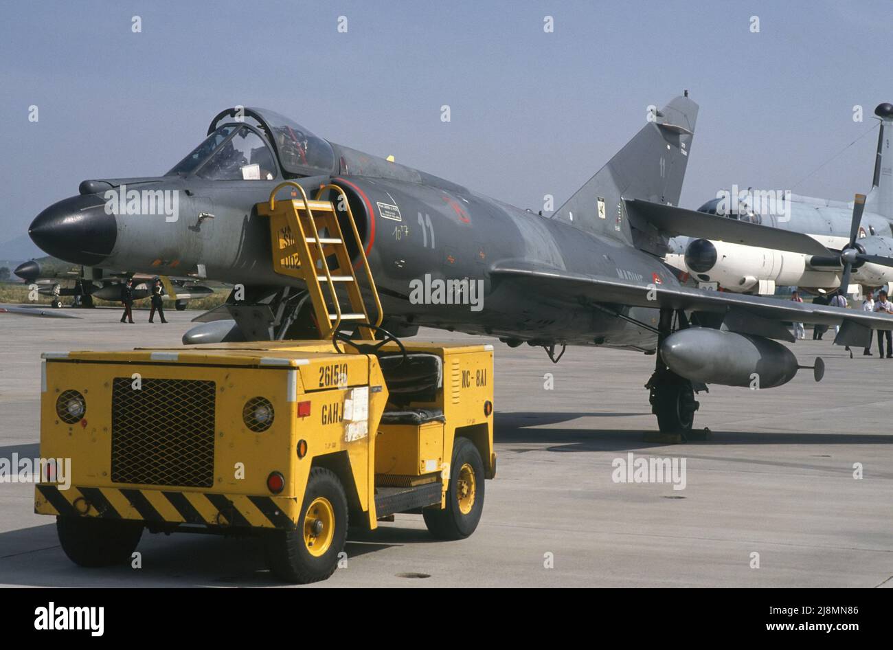 Caccia alla Marina francese Dassault Super Etendard Foto Stock