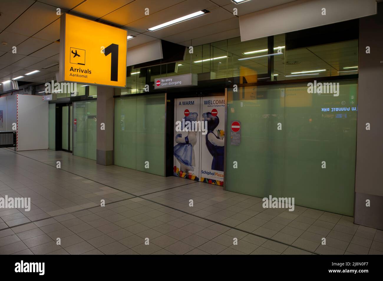 Arrivi 1 all'aeroporto Schiphol nei Paesi Bassi 14-5-2022 Foto Stock