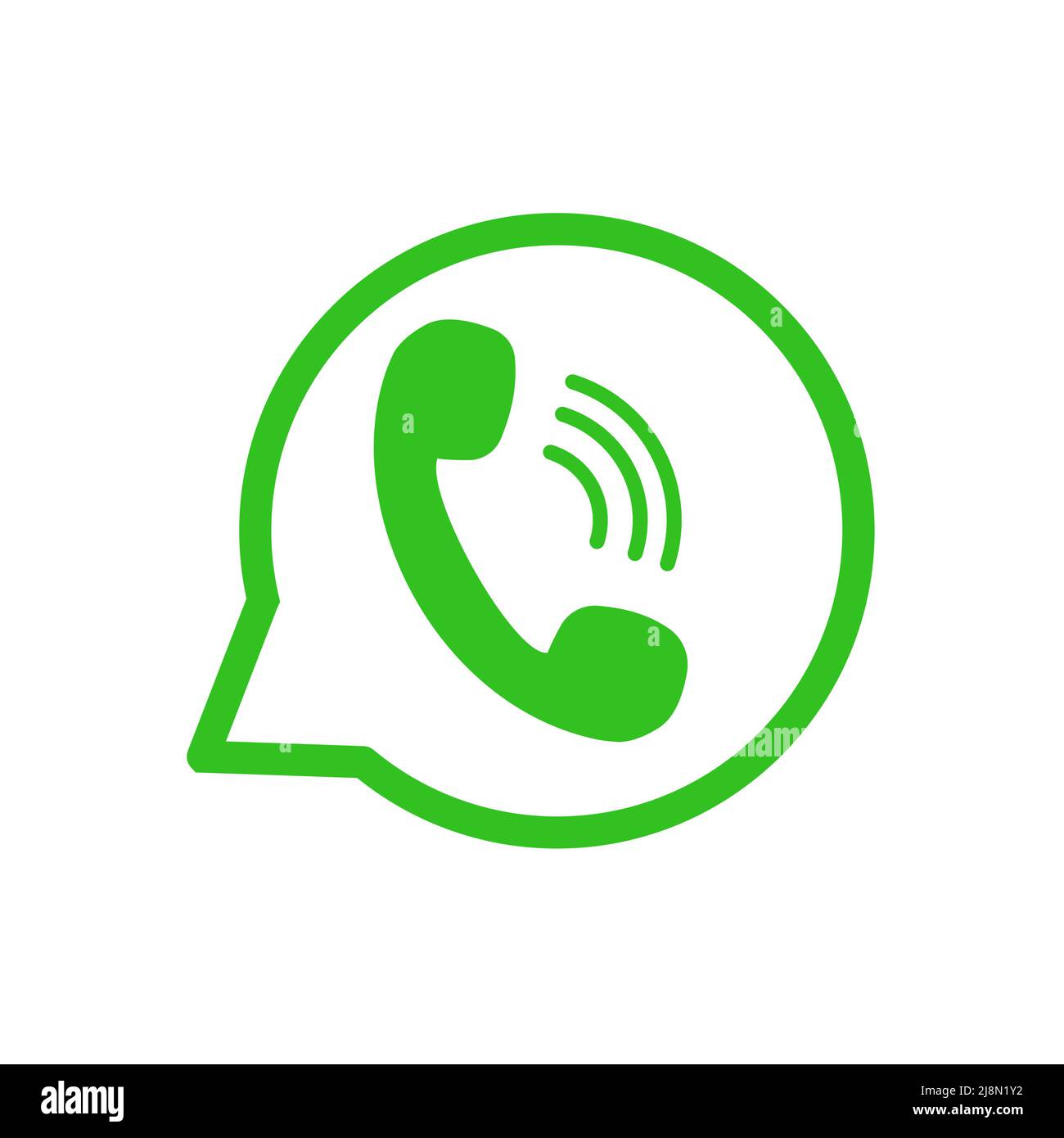 ICONA ACCETTA CHIAMATA , ICONA RISPONDI CHIAMATA Illustrazione Vettoriale