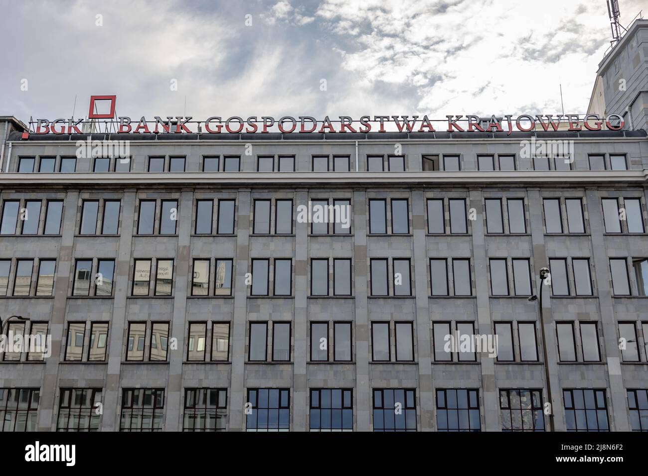 Bank Gospodarstwa Krajowego - BGK, banca polacca di sviluppo nazionale con sede a Varsavia, banca statale in Polonia, Foto Stock