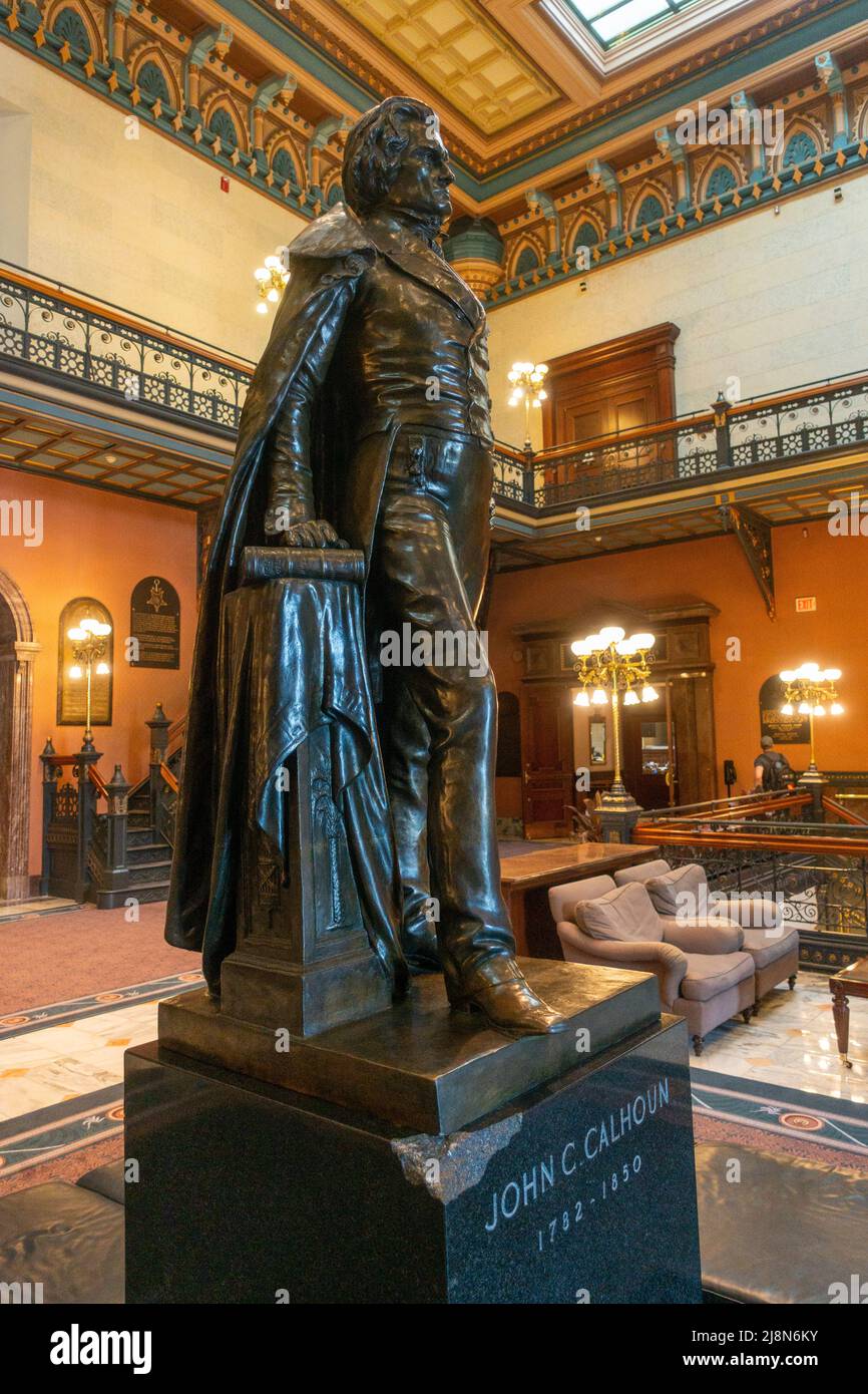 All'interno dell'edificio della capitale di stato in Columbia, Carolina del Sud Foto Stock