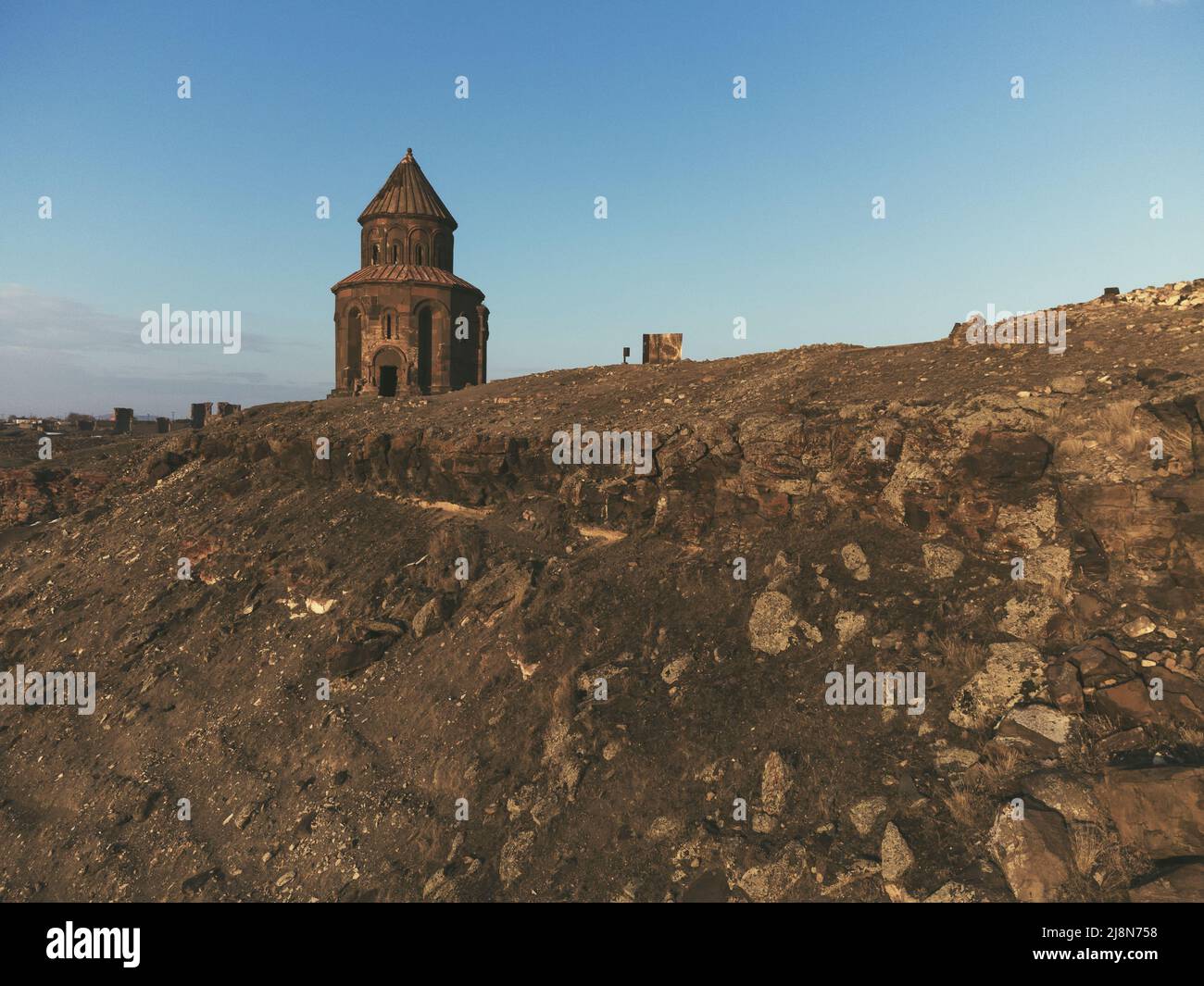Kars, Turchia - 23 febbraio 2022: Chiesa di San Gregorio ad Ani antica città di Kars Turchia Foto Stock