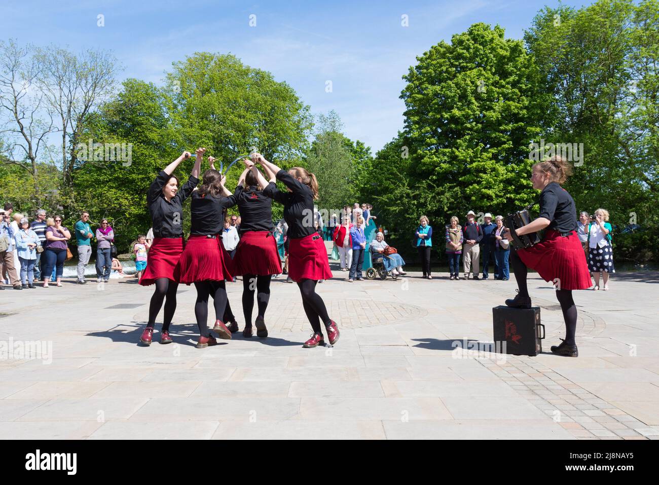 Rapper di Gaorsach e Step a Bakewell Foto Stock