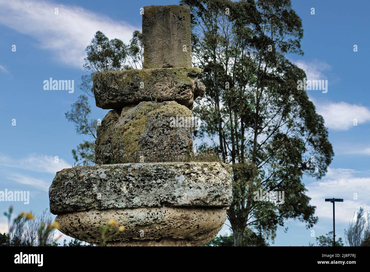 Il Parco Archeologico di Metaponto in Basilicata, antica colonia di Magna Grecia poi conquistata dai Romani nel 3rd a.C. Foto Stock