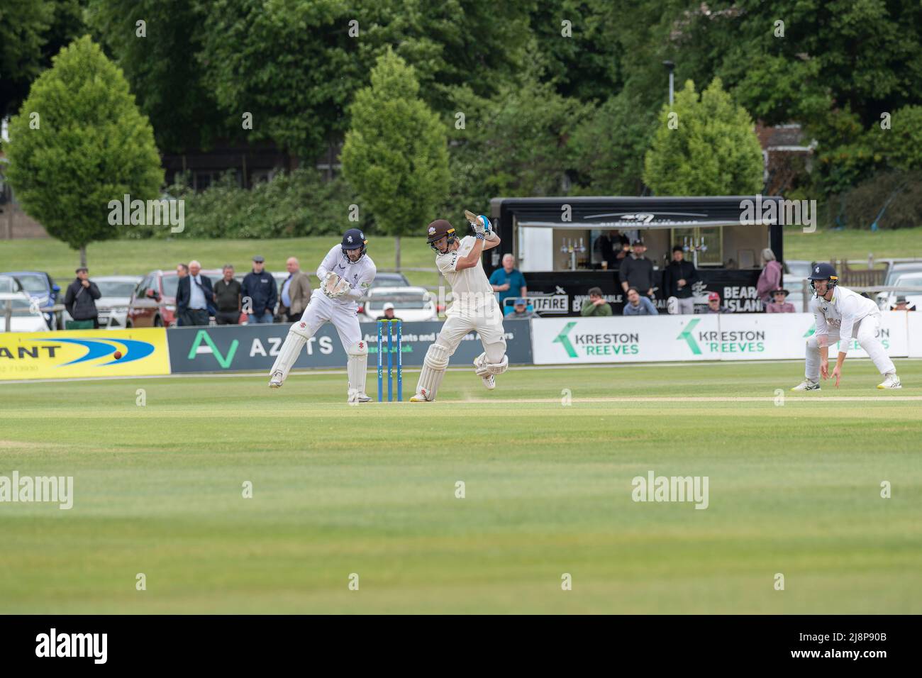 Ben Foakes batte per Surrey contro Kent Foto Stock