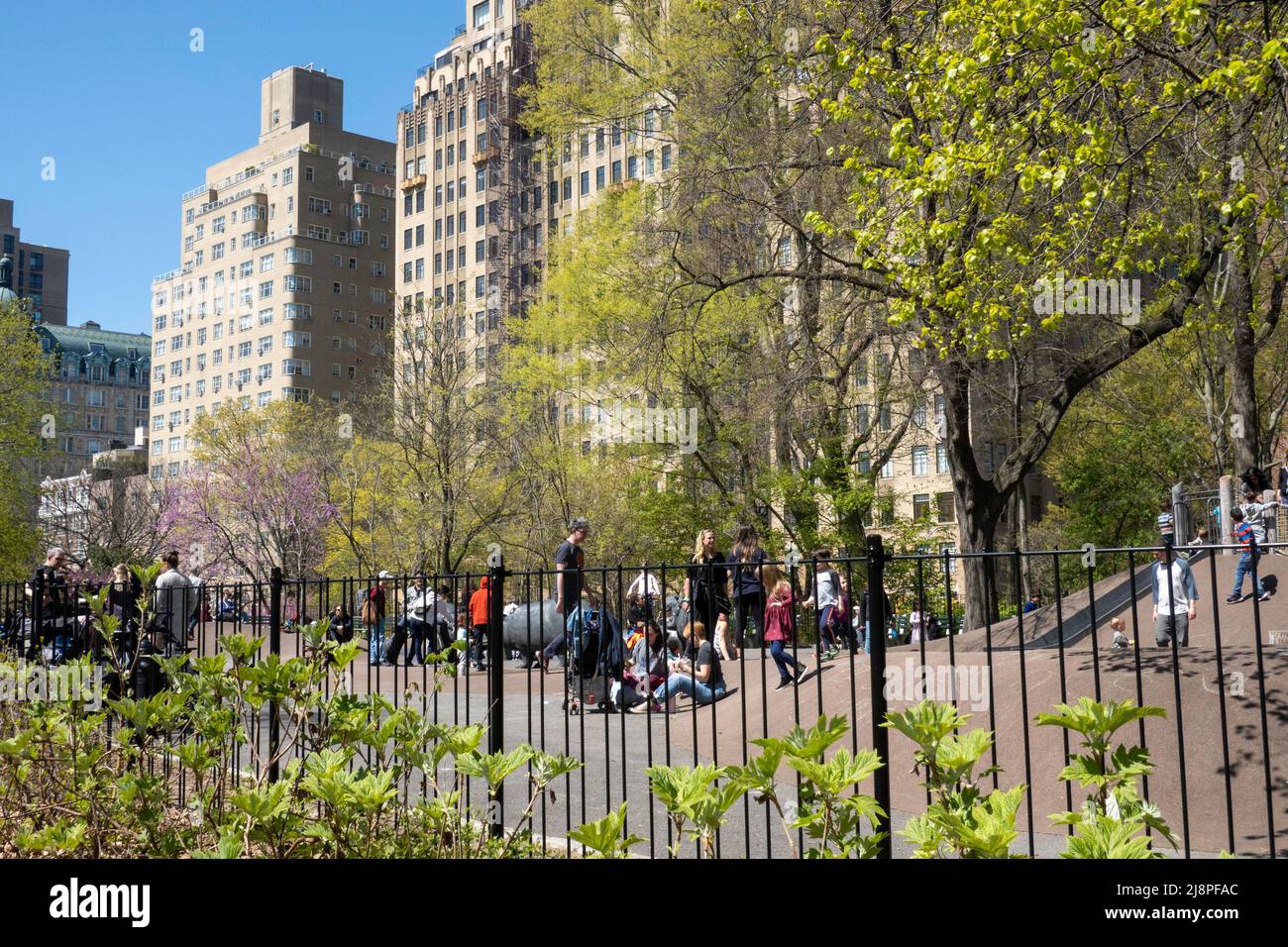 Il Safari Playground si trova nell'Upper West Side di Central Park, New York City, USA 2022 Foto Stock