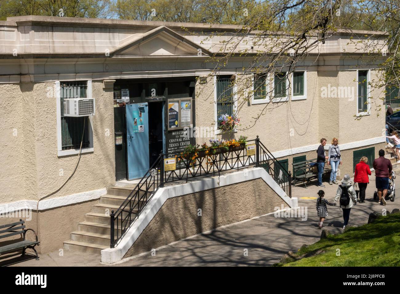 Il Tennis club al Central Park Tennis Center, New York City, USA 2022 Foto Stock