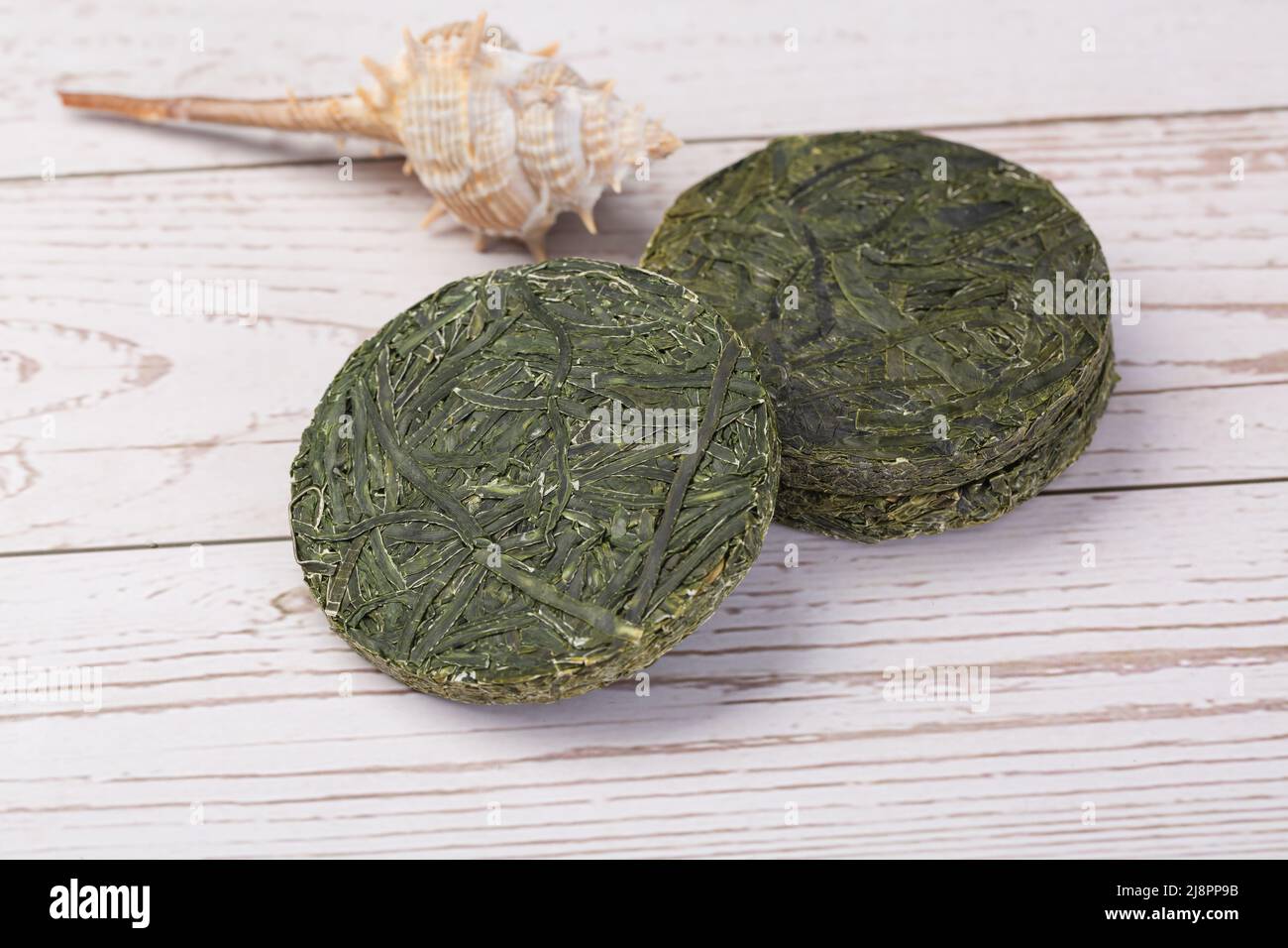 Asian Sea Food Green Kelp Silk compresso Foto Stock