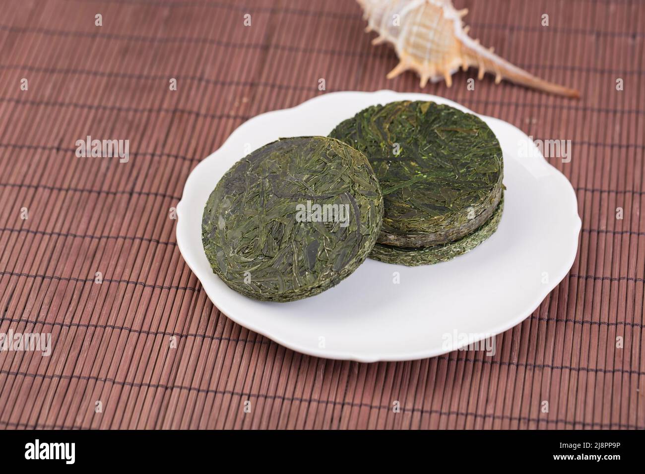 Asian Sea Food Green Kelp Silk compresso Foto Stock