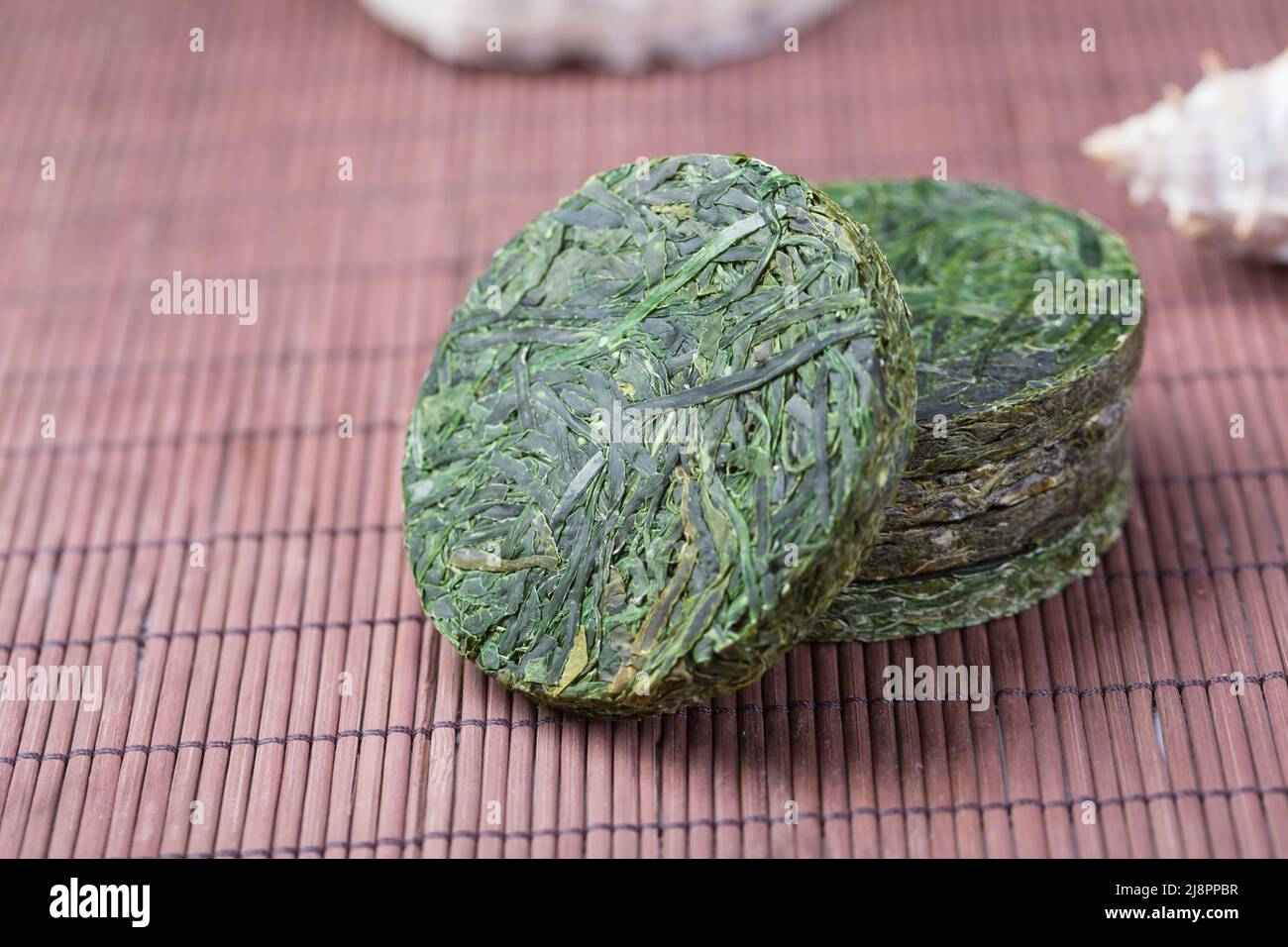 Asian Sea Food Green Kelp Silk compresso Foto Stock