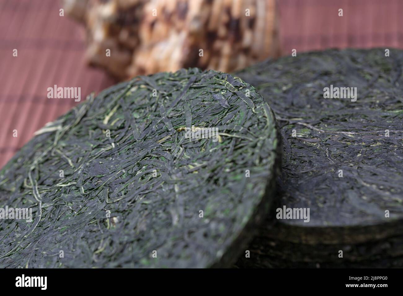 Asian Sea Food Green Kelp Silk compresso Foto Stock