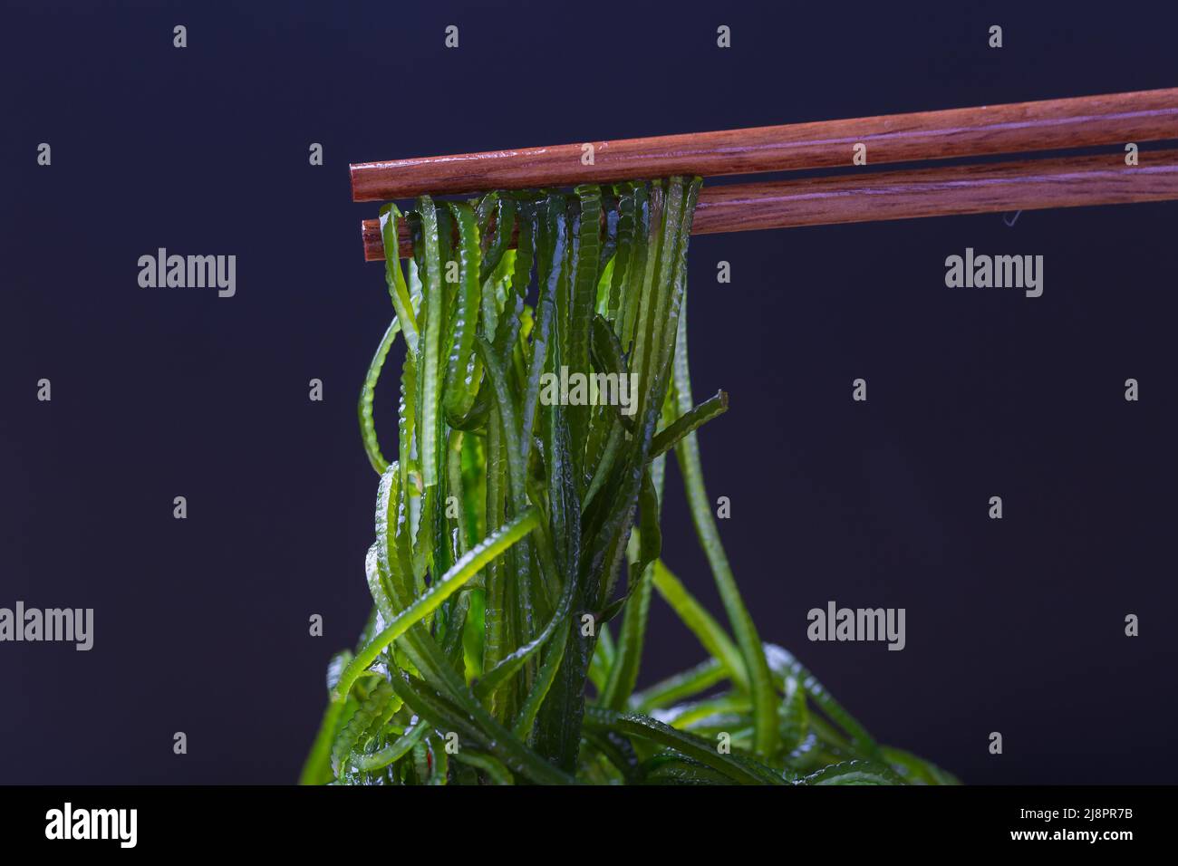 Asian Sea Food Green Kelp Silk compresso Foto Stock
