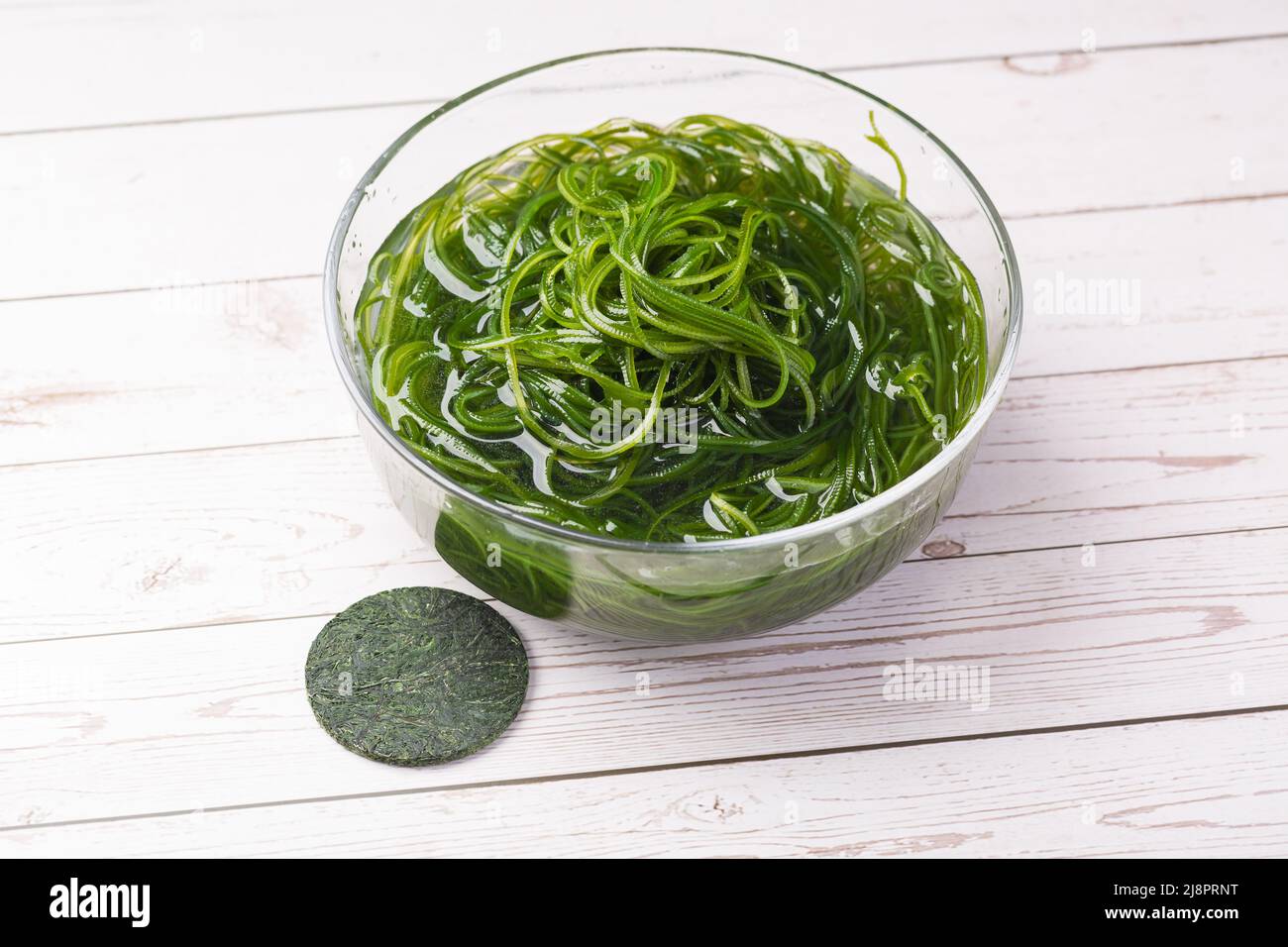 Asian Sea Food Green Kelp Silk compresso Foto Stock