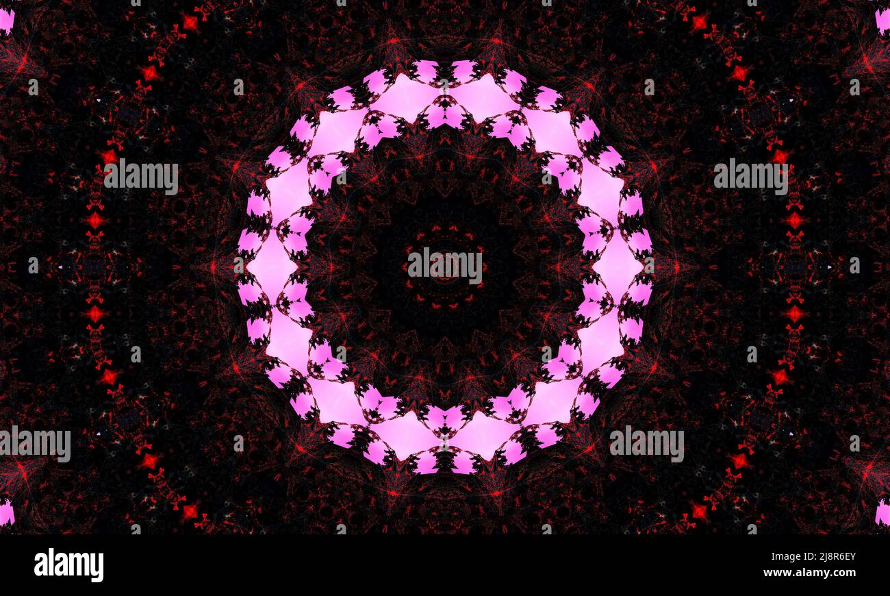 Carta da parati groovy. Bianco Ripeti Batik. Colore geometrico nero. Orrore psichedelico mistico. Rug geometrico bianco. Carta da parati mistica senza cuciture. Piazza nera Foto Stock