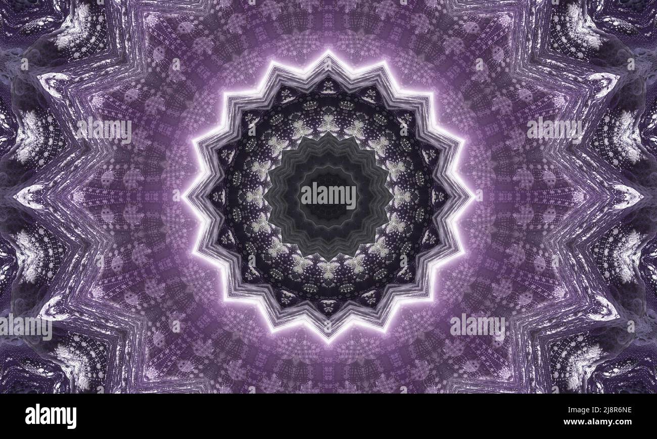 Carta da parati groovy. Bianco Ripeti Batik. Colore geometrico nero. Orrore psichedelico mistico. Rug geometrico bianco. Carta da parati mistica senza cuciture. Piazza nera Foto Stock