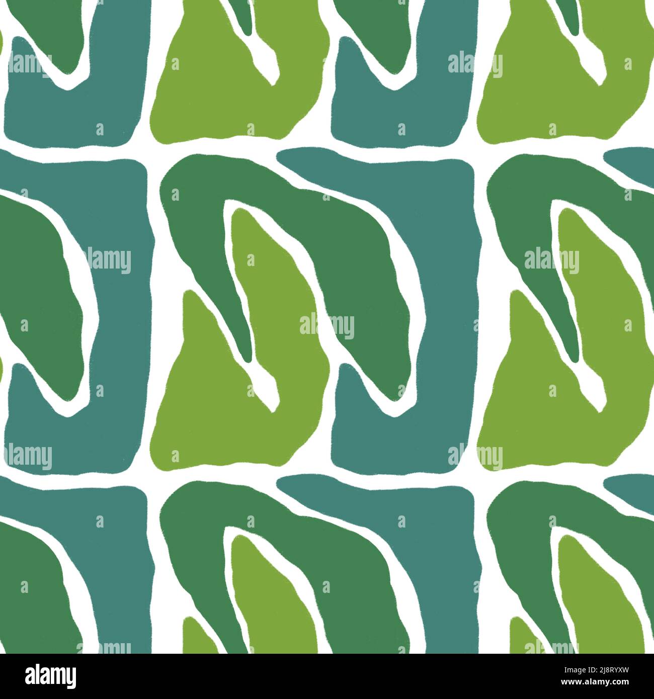 Sfondo organico verde astratto in verde. Sfondi astratti di natura di colore verde per tessuti, stampe, abbigliamento, packaging, decor e wallpape Foto Stock