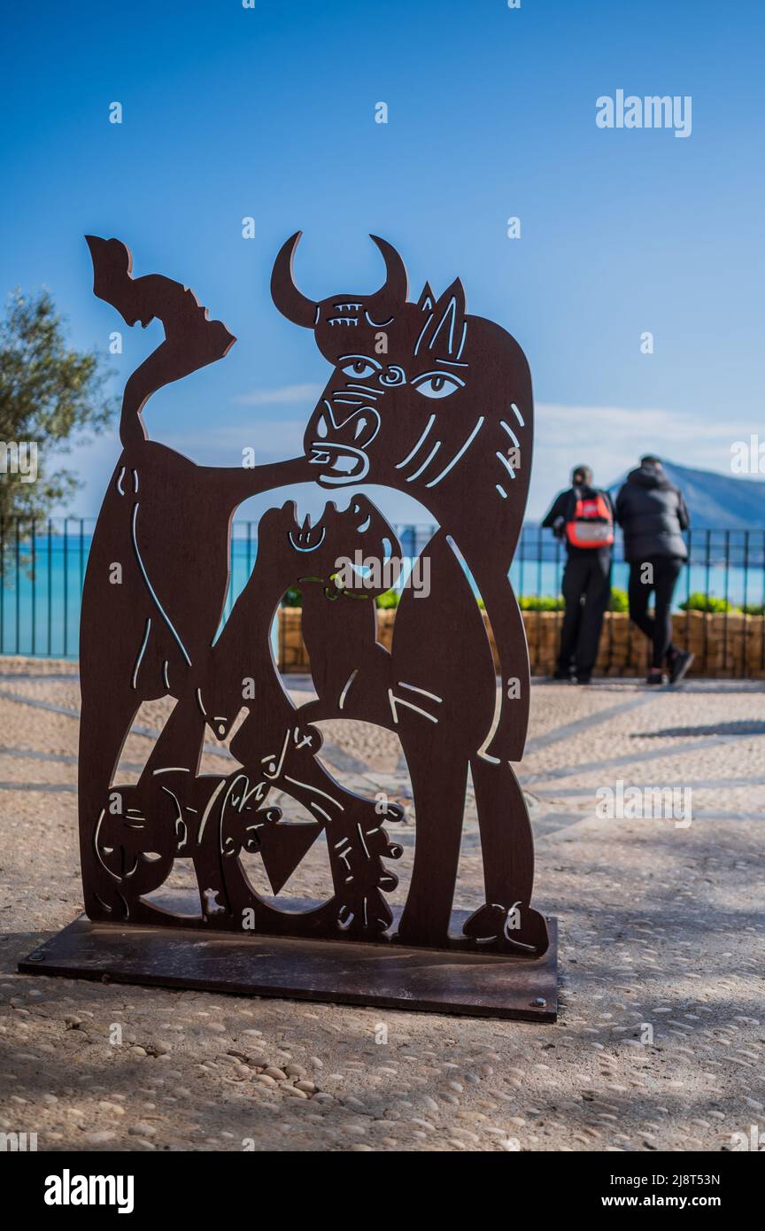 Bella vista di Altea, Alicante Spagna Foto Stock