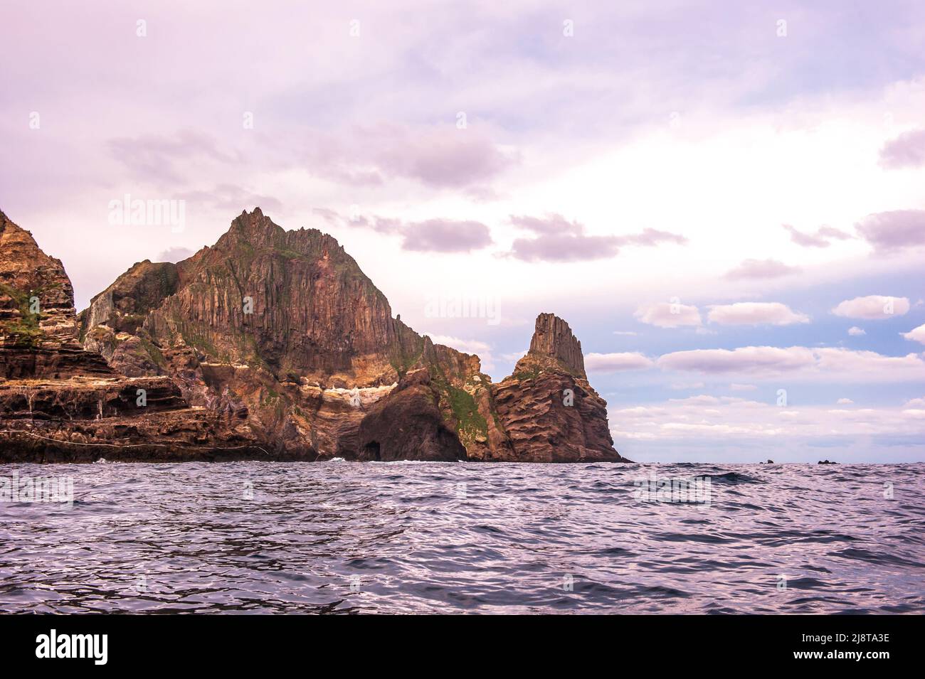 La bella isola 'Dokdo', Dokdo è il territorio di estremità orientale della 'Repubblica di Corea'. Foto Stock