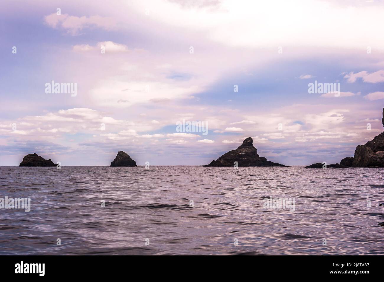 La bella isola 'Dokdo', Dokdo è il territorio di estremità orientale della 'Repubblica di Corea'. Foto Stock