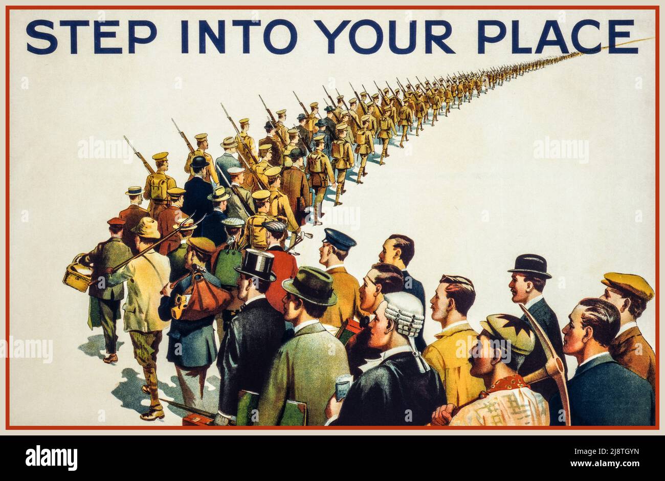 WW1 Poster per il reclutamento ENTRA NEL TUO POSTO Poster per il reclutamento storico britannico d'epoca WW1 Poster per il reclutamento nel 1914 UK 'in your Place’ la prima guerra mondiale reclutamento la prima guerra mondiale INTRA NEL TUO POSTO storico britannico vintage WW1 reclutamento propaganda poster in 1914 Regno Unito "il passo al tuo posto" la prima guerra mondiale che ha combattuto la prima guerra mondiale Foto Stock