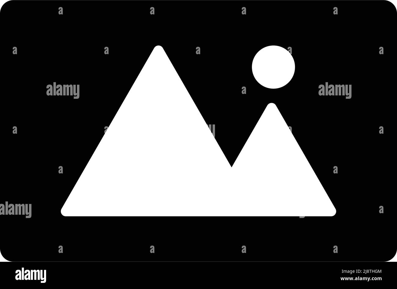 Una semplice icona fotografica. Vettori sulle immagini. Vettore modificabile. Illustrazione Vettoriale