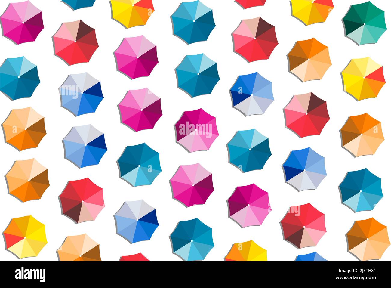 Schema Parasol di Seamless Beach - illustrazione di magazzino Foto Stock